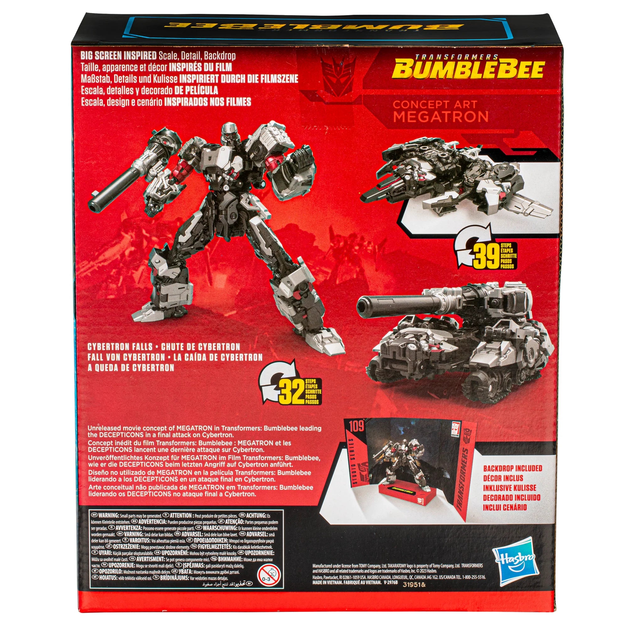 Transformers Studio Series Leader Transformers: Bumblebee 109 Concept Art Megatron Figure