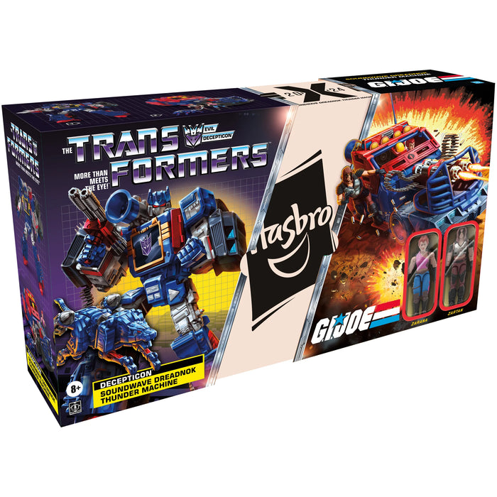 Transformers Collaborative G.I. Joe x Transformers Soundwave Dreadnok Thunder Machine, Zartan & Zarana