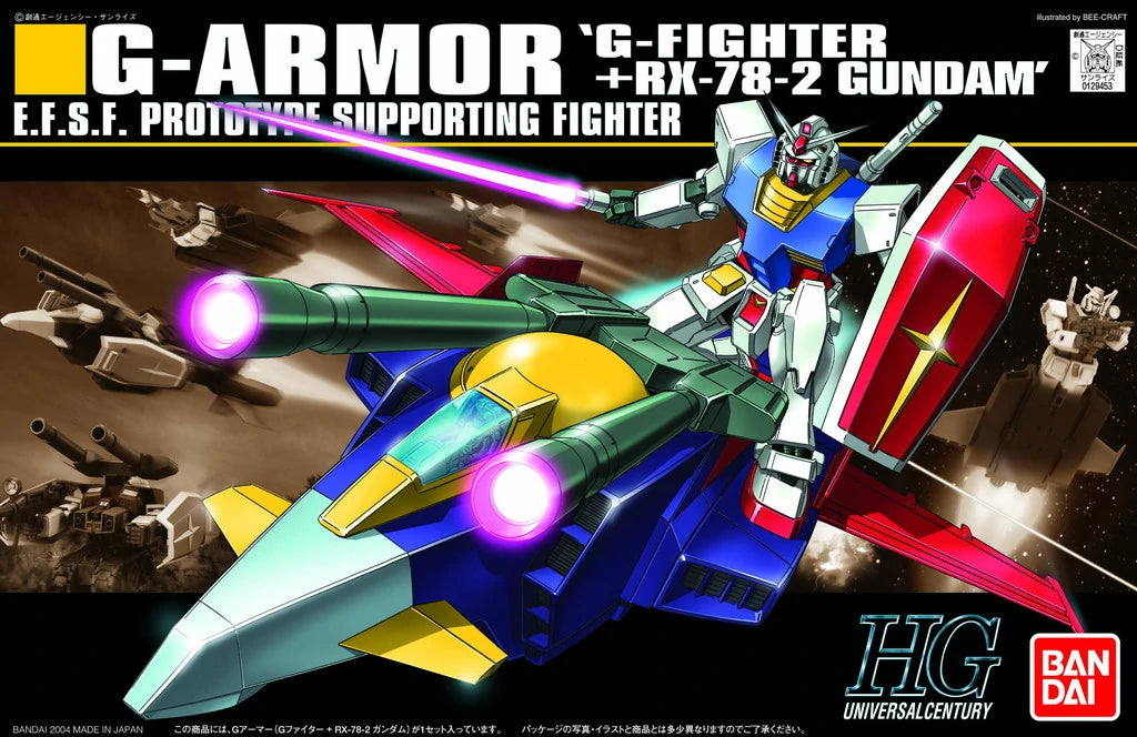 1/144 HG G Armor (G-Fighter + RX-78-2 Gundam)