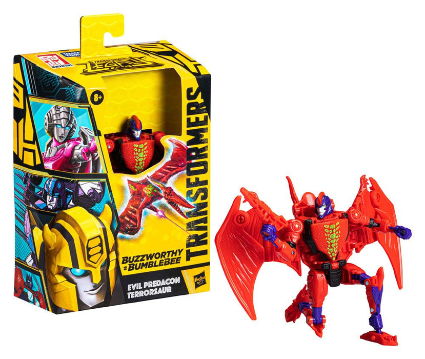 Transformers Generations Legacy Buzzworthy Bumblebee Deluxe Class Action Figure 2022 Evil Predacon Terrorsaur